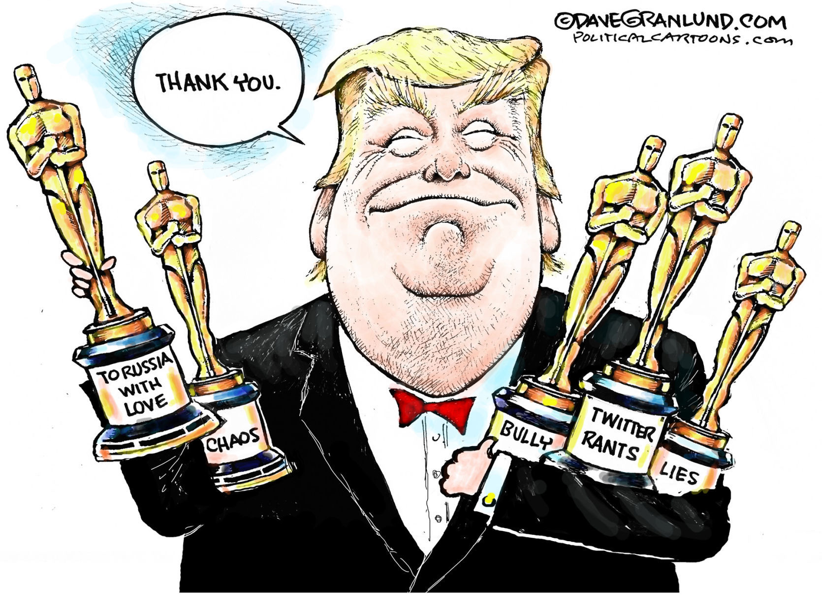 Trump Oscars 2018 by Dave Granlund, Minnesota